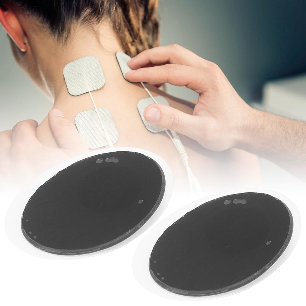 20 шт. 3x4 см физиотерапевтические электродные накладки массажные накладки для электродов овальные пластины с ячейками