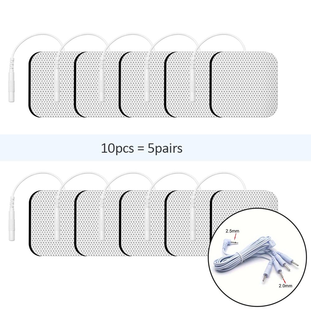 Физиотерапевтические электроды Tens EMS стимулятор мышц пластырь многоразовый сменный нетканый материал самоклеящийся массажер палочка